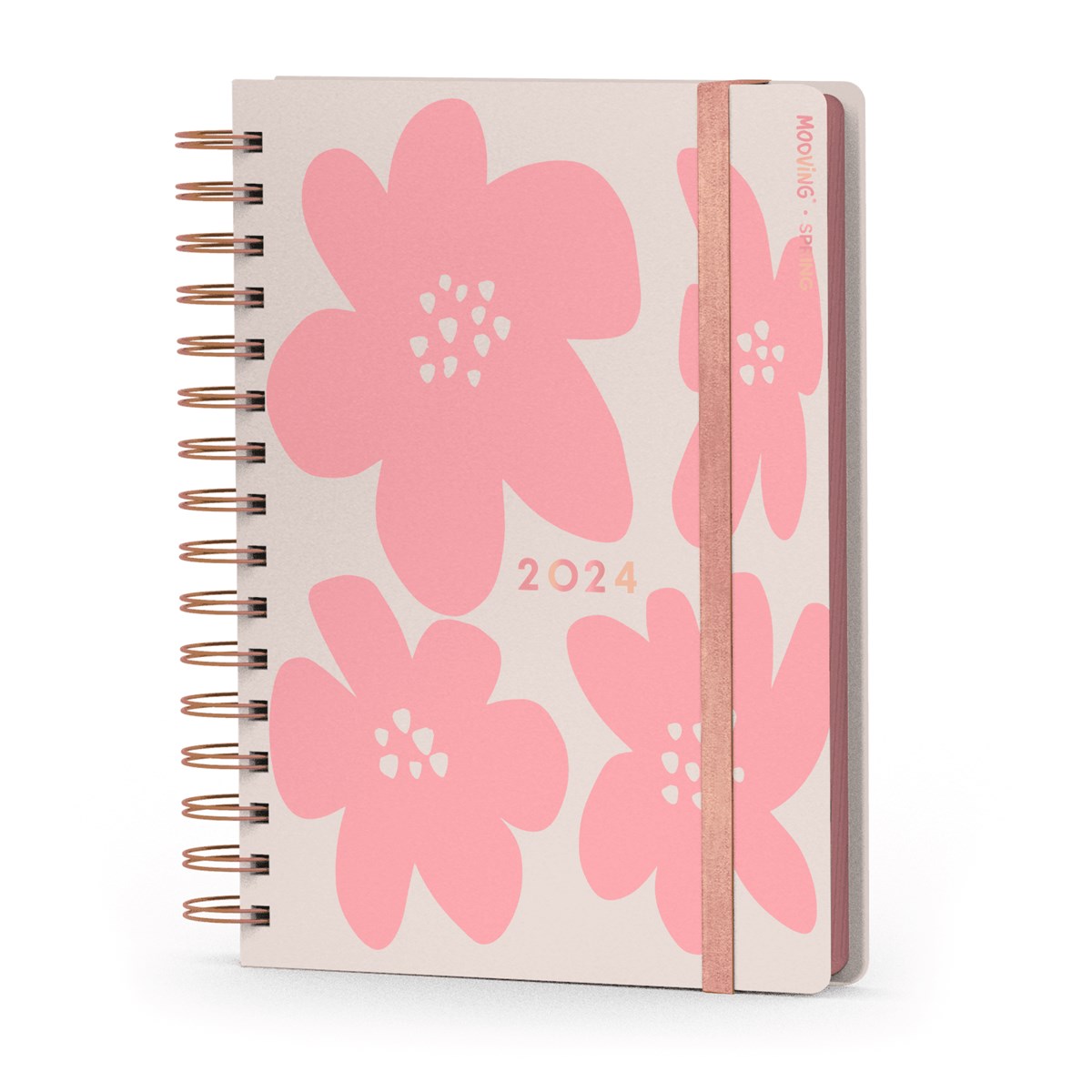 Agenda 2024 Mooving 15 x 21 diaria spring en Papelera Bariloche