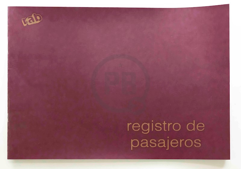 Libro Rab Registro Pasajeros Tapa Flexible 2316p 25 Folios 5120