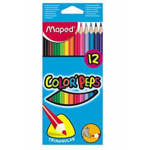 Lapices De Colores Maped Strong x 12 - Libreria Ofimas