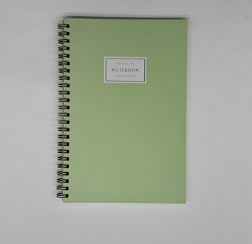 Cuaderno Decorline 14 x 21 espiralada rayada 60 hojas verde Pastel ART 1627