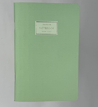 Cuaderno Decorline 14 x 21 encuadernado rayado verde Pastel ART2331
