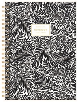 Cuaderno Decorline 18 x 25 t/plastica espiral 80h rayado hojas negras ART 1826