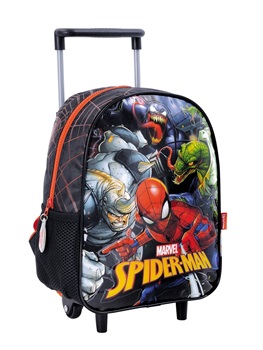 Mochila Spiderman villanos ART38210 con ruedas 12"