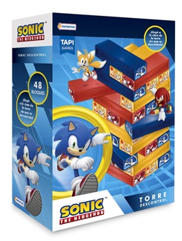 Juego jenga torre descontrol Sonic