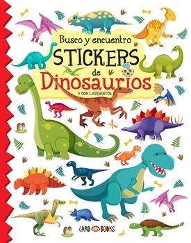 Libro didactico busco y encuentro dinosaurios c/ stickers ART 936