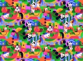 Papel afiche Muresco 70 x 100 - licencia - Disney tropical