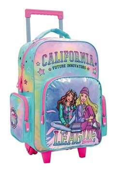 Mochila Barbie california ART11652 c/ruedas 17"
